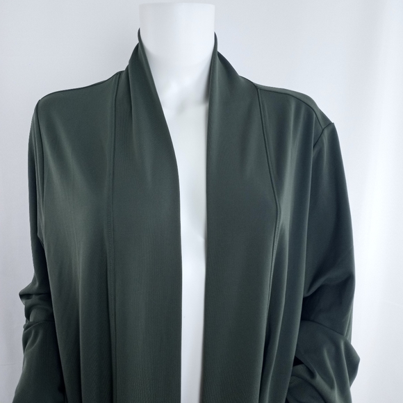 Lands End Long Open Front Cardigan - Picture 2 of 8